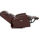 Blair Marisol Cabernet Leather Power Recliner with Nailhead Trim and USB Charging