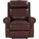 Blair Marisol Cabernet Leather Power Recliner with Nailhead Trim and USB Charging
