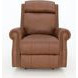 Blair Dobbs Saddle Leather Power Recliner with Nailhead Trim and USB Charging