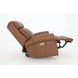 Blair Dobbs Saddle Leather Power Recliner with Nailhead Trim and USB Charging