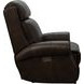 Blair Ashford Walnut Leather Power Recliner with Nailhead Trim and USB Charging