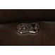 Blair Ashford Walnut Leather Power Recliner with Nailhead Trim and USB Charging