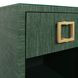 Blair Green Dyed Square 1 Drawer Glass Top Side Table