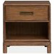 Ridgefield Russet 1 Drawer Open Nightstand with USB Charging