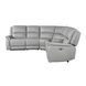 Alexandria Stone 6 Piece Modular Dual Power Reclining Sectional with USB Charging