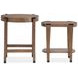Kaysen Wallaby and Matte Black Round Nesting End Table