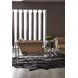Linea Textured Graphite Metal Round Chairside Table