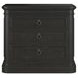 Atrium Black 3 Drawer Nightstand with USB Charging