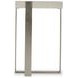 Tempo Larza and Satin Nickel Square Accent Table