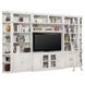 Boca Cottage White 6 Piece Entertainment Wall with Ladder