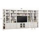 Boca Cottage White 9 Piece Entertainment Wall With Corner Bookcases