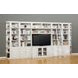 Boca Cottage White 9 Piece Entertainment Wall With Corner Bookcases