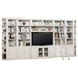 Boca Cottage White 9 Piece Entertainment Wall With Corner Bookcases