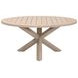 Boca Washed Ever Teak Outdoor 63" Round Dining Table