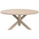Boca Washed Ever Teak Outdoor 63" Round Dining Table