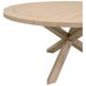 Boca Washed Ever Teak Outdoor 63" Round Dining Table