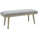 Vida Gray 49" Upholstered Dining Bench