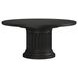 Atrium Black Extendable Round Dining Table