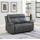 Gaston Gray 65" Manual Reclining Loveseat
