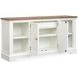 Crownfall Whisper White and Cerused Nutmeg 2 Door Credenza