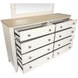 Echo Isles Sea Pearl and Driftwood 8 Drawer Dresser