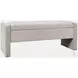 Braun Gray Upholstered Storage Bench