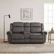 Brennen Charcoal Power Double Reclining Console Loveseat