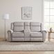 Brennen Mist Double Power Reclining Loveseat with Center Console