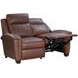 Briar Clifton Chocolate Leather 63" Power Reclining Loveseat with Power Headrests