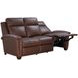 Briar Clifton Chocolate Leather 86" Power Reclining Sofa with Power Headrests