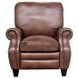 Briarwood Wenlock Tawny Leather Push Thru The Arms Recliner with Nailhead Trim