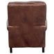 Briarwood Wenlock Tawny Leather Push Thru The Arms Recliner with Nailhead Trim
