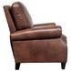 Briarwood Wenlock Tawny Leather Push Thru The Arms Recliner with Nailhead Trim