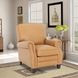 Briarwood Santa Fe Brandy Leather Push Thru The Arms Recliner