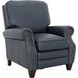 Briarwood Santa Fe Ocean Leather Push Thru The Arms Recliner with Nailhead Trim
