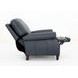 Briarwood Santa Fe Ocean Leather Push Thru The Arms Recliner with Nailhead Trim