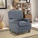 Briarwood Santa Fe Ocean Leather Push Thru The Arms Recliner