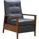 Bridget Santa Fe Ocean Leather Push Thru The Arms Recliner