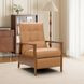 Bridget Santa Fe Brandy Leather Push Thru The Arms Recliner