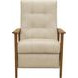 Bridget Cashmere Stone Leather Push Thru The Arms Recliner