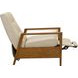 Bridget Cashmere Stone Leather Push Thru The Arms Recliner
