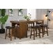 Brigantine Distressed Walnut 78" Extendable Rectangular Counter Height Kitchen Island