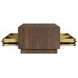 Perth Brown Rectangular Coffee Table with 4 Drawers