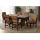 Perth Brown Upholstered Dining Side Chair Set of 2