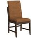 Perth Brown Upholstered Dining Side Chair Set of 2