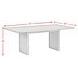 Perth Brown 78" Rectangular Dining Table