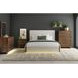 Perth Beige and Brown King Upholstered Platform Bed with LED