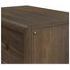 Perth Brown 2 Drawer Nightstand with USB Charging and LED