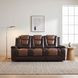 Briscoe Light And Dark Brown 86" Double Reclining Sofa