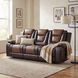Briscoe Light And Dark Brown 86" Double Reclining Sofa
